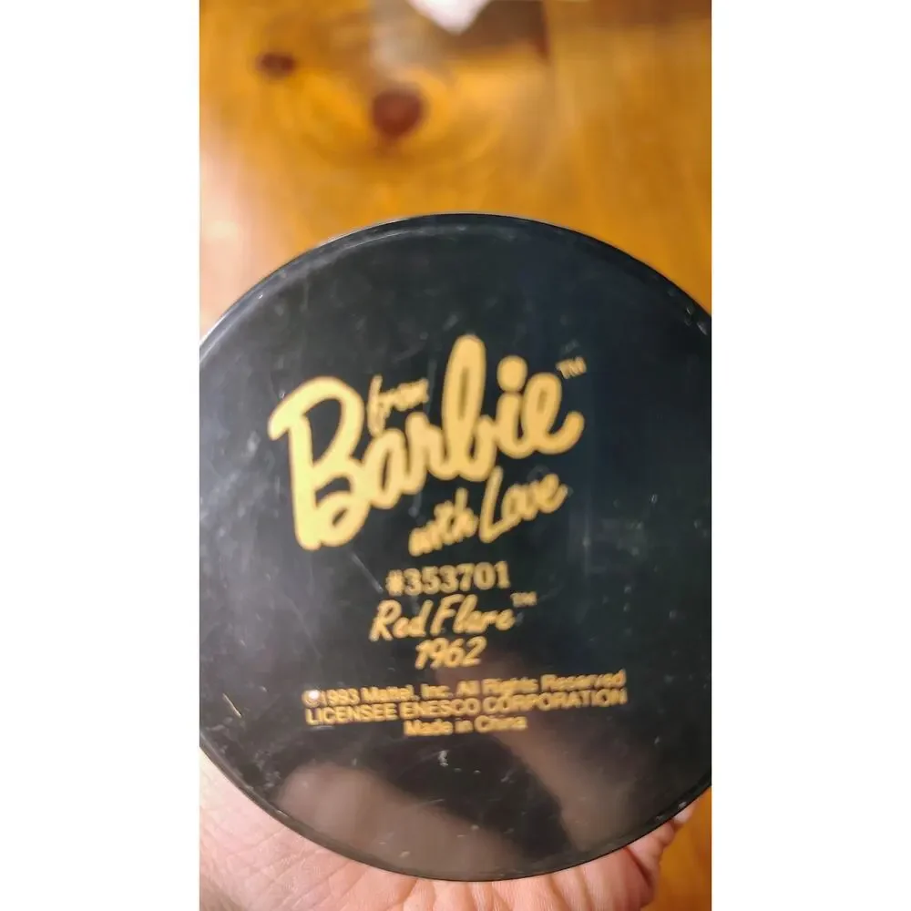 BARBIE DOLL 1993 EnescoFashion Collection Figurine Red Flare Figure - Picture 6 of 6